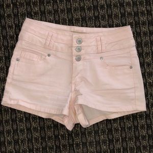 High waisted jean shorts